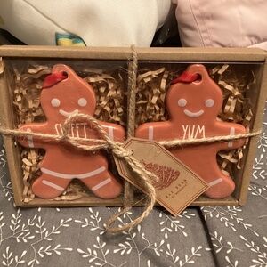 Rae Dunn sweet & yum gingerbread ornaments